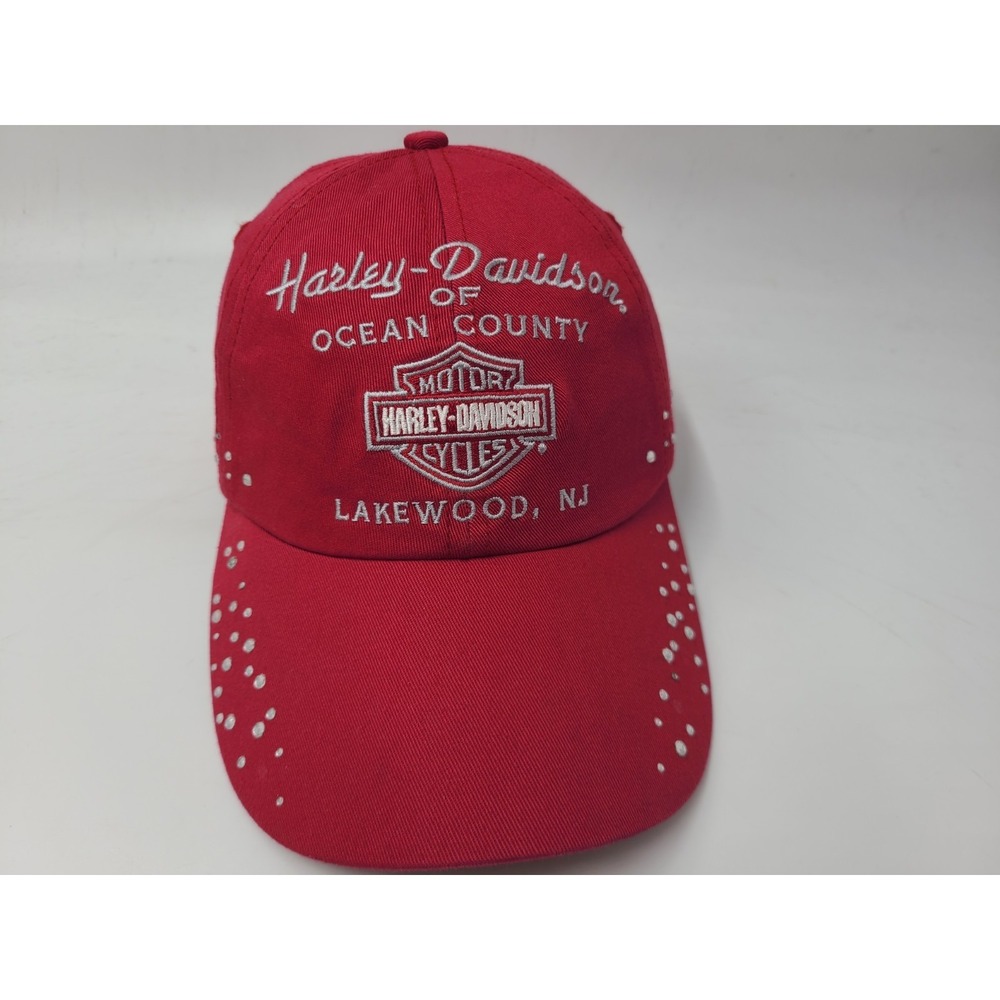 Women Harley Davidson‎ of Ocean County Lakewood NJ Bedazzled Strapback Hat Cap